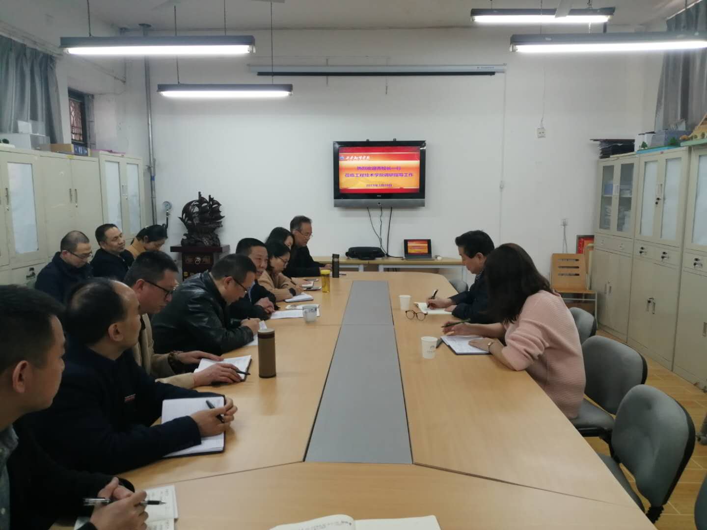 我校副校长齐玉水到工程技术学院调研指导工作